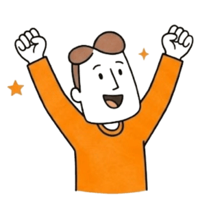 Student celebrating success